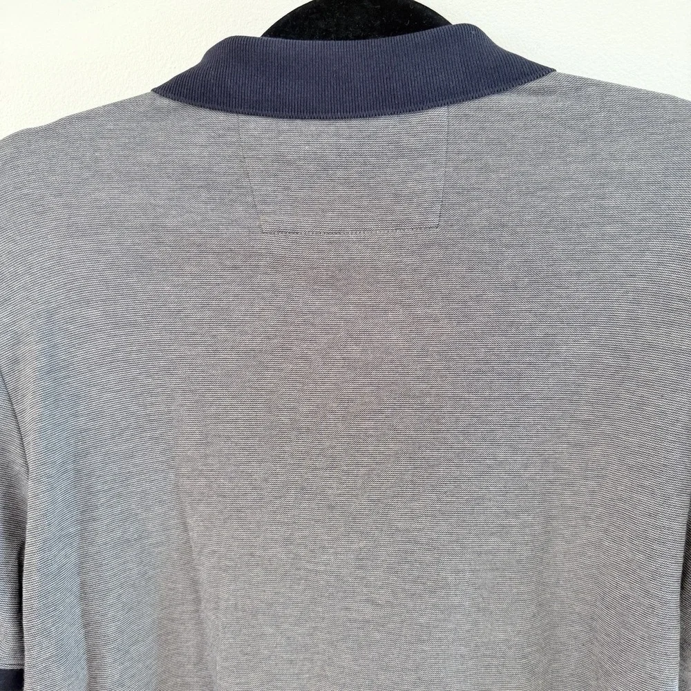 Banana Republic Luxury Touch Polo Men's M Blue Gray 100% Cotton Standard Fit